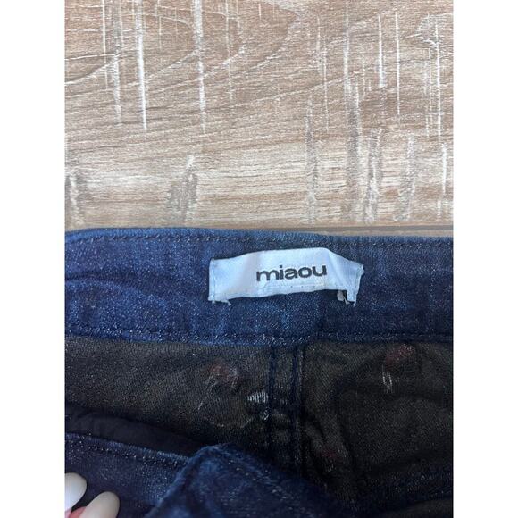 Miaou Rose Embroidered Jeans Size 23 - Picture 4 of 8